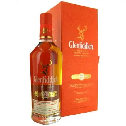 GLENFIDDICH 70CL 21 YEAR OLD RESERVA RUM CASK FINISH