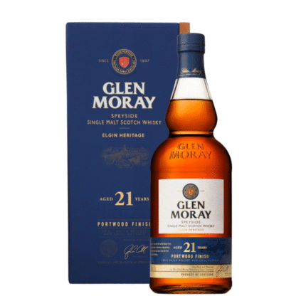 GLEN MORAY 70CL 21 YEARS OLD PORT WOOD FINISH