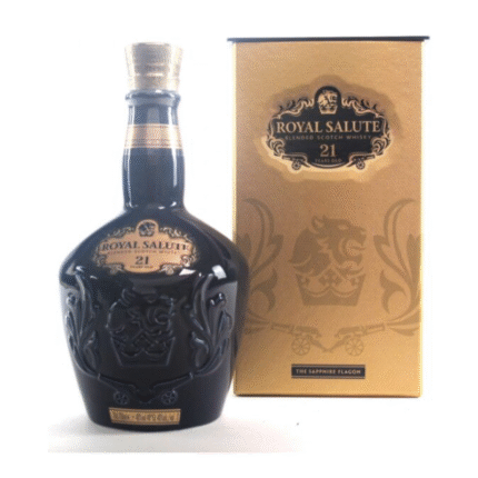 ROYAL SALUTE 1L 21 YEAR OLD THE SAPPHIRE FLAGON
