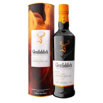 GLENFIDDICH 70CL FIRE AND CANE