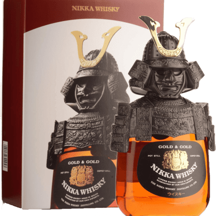 NIKKA 70CL GOLD & GOLD SAMURAI EDITION 'METAL ARMOR'