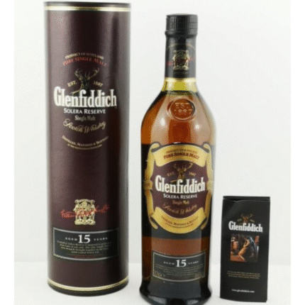 GLENFIDDICH 70CL 15 YEARS OLD SOLERA RESERVE -OLD DESIGN