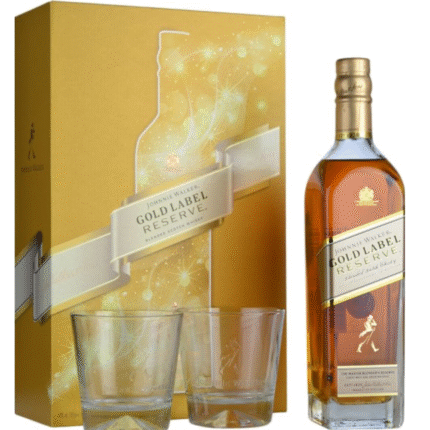 Johnnie Walker Gold Label Reserve  75cl Glass Pack