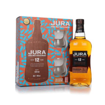 Jura 12 Year Old Gift Pack with 2 Glasses - 70cl