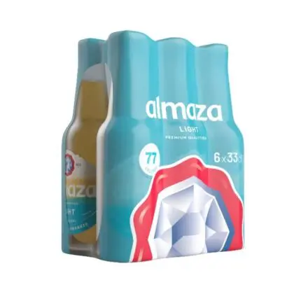 Almaza Light Beer 33 CL Pack Of 6