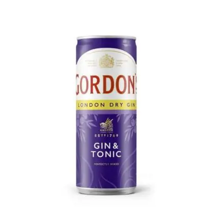 GORDONS GIN & TONIC CAN 250ML